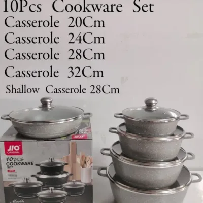 Redberry Jio J-0110 10Pcs Nonstick Cookware Set