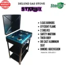 Starlux SGS-615-J 5 Burner Gas Cooker with Shelves
