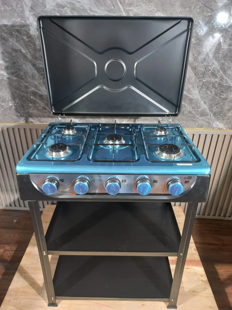 Starlux SGS-615-J 5 Burner Gas Cooker with Shelves - Image 3