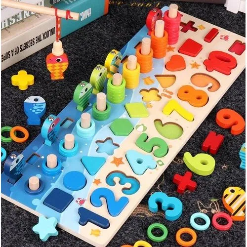 6IN1 Montessori Wooden Educational Board - Image 3