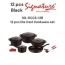 Signature SG-DCCS-12B 12pc Die Cast Cookware Sets