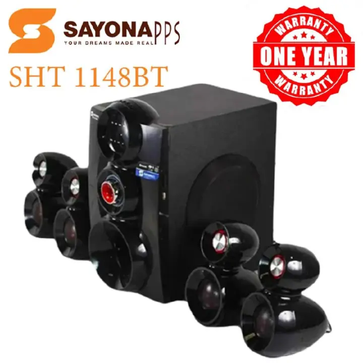 Sayona BHT-1148BT 4.1CH Multimedia Home Theater System