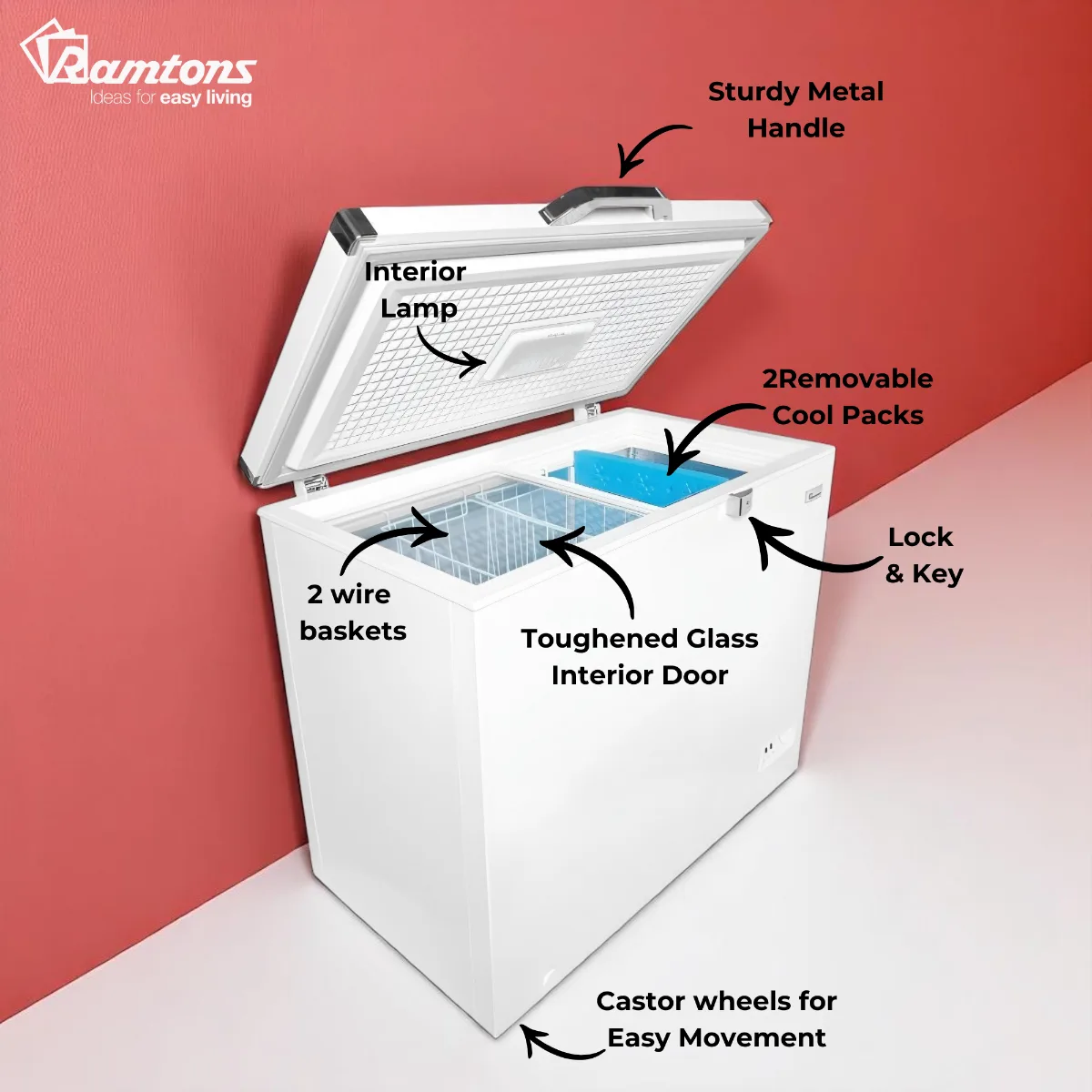 Ramtons CF/232 190L Chest Freezer - Image 3