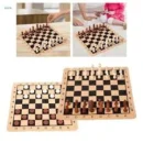 Magnetic Wooden 2-IN-1 Chess & Checkers Game