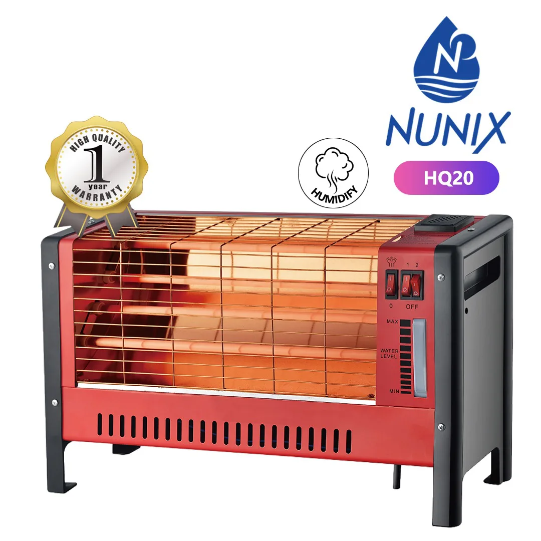 Nunix HQ20 3 Sided Quartz Room Heater With Humidifier