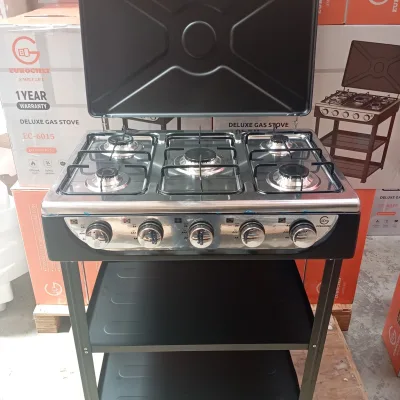 Eurochef 5 Burner Standing Cooker With Shelves