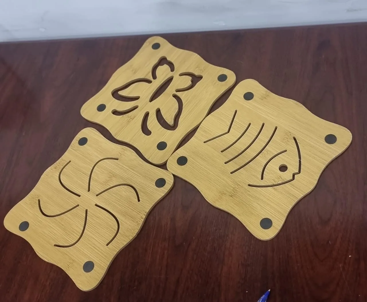 Wooden Bamboo Coaster - Image 5