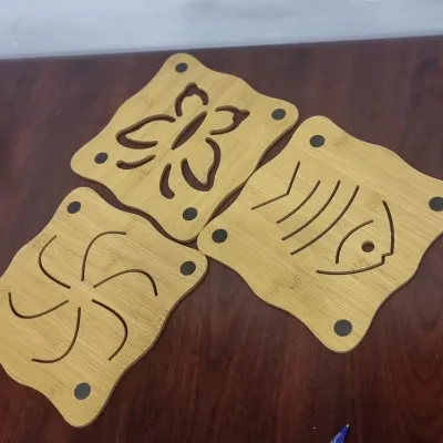 Wooden Bamboo Coaster