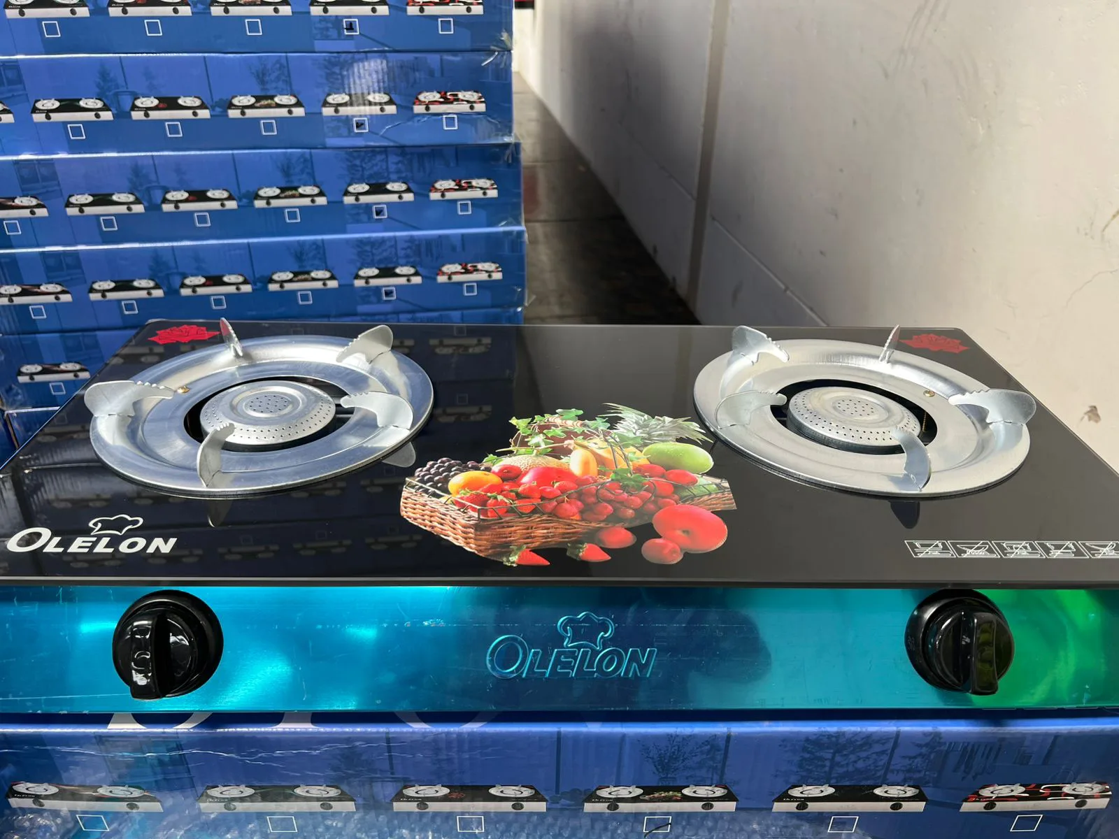 Olelon 2 Burner Glass Tabletop Cooker.