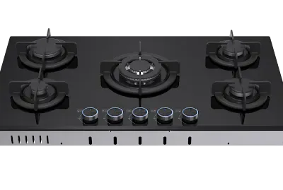VON VHB90535WFCK  90CM 5 Burner Glass Inbuilt Hob Cooker